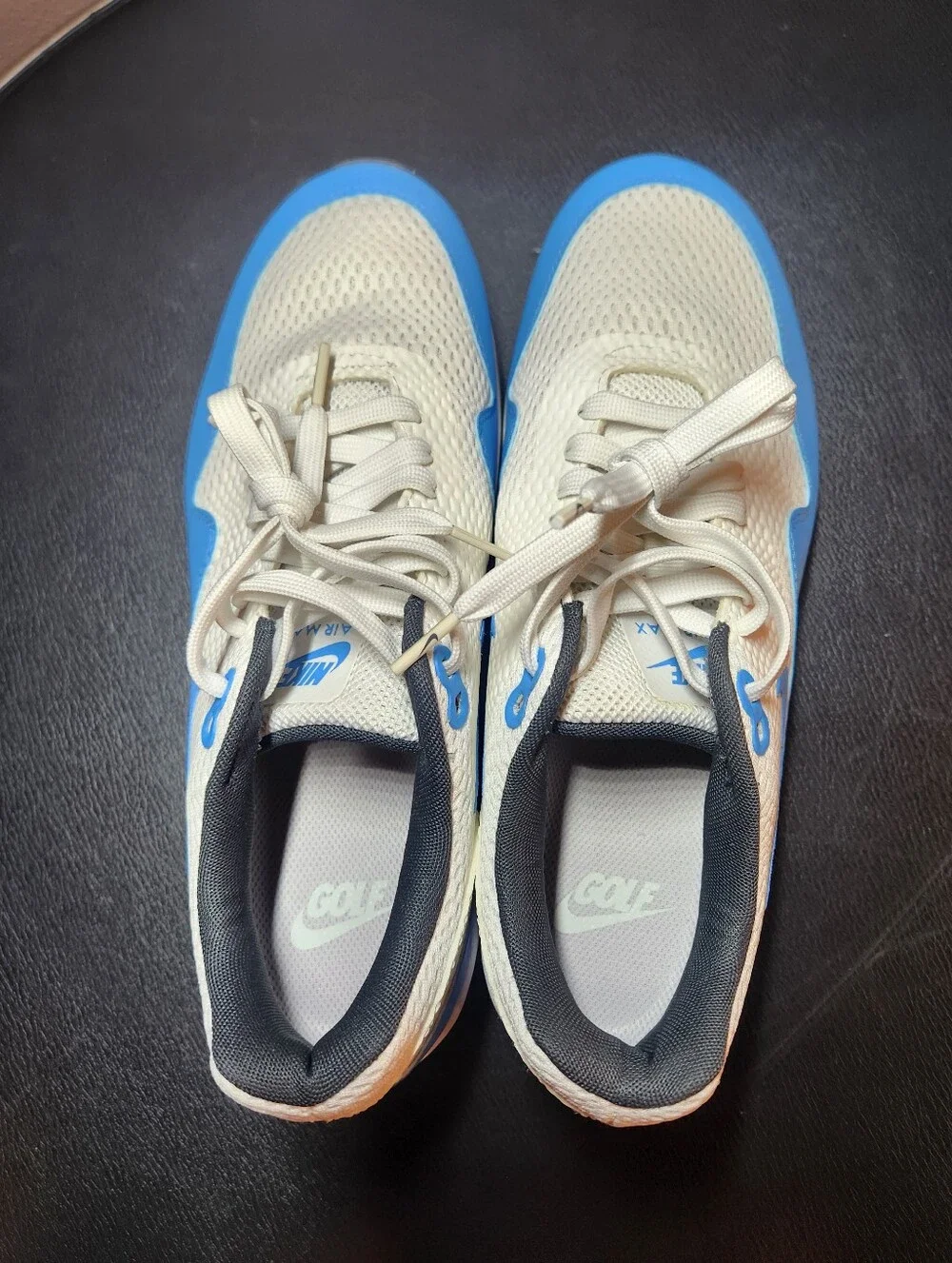Nike Air Max Golf Sz 8.5 Mens New Womens Sz 10 Soft Spike White/Light Blue